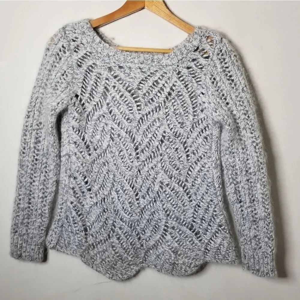 Loft wool blend Gray sweater